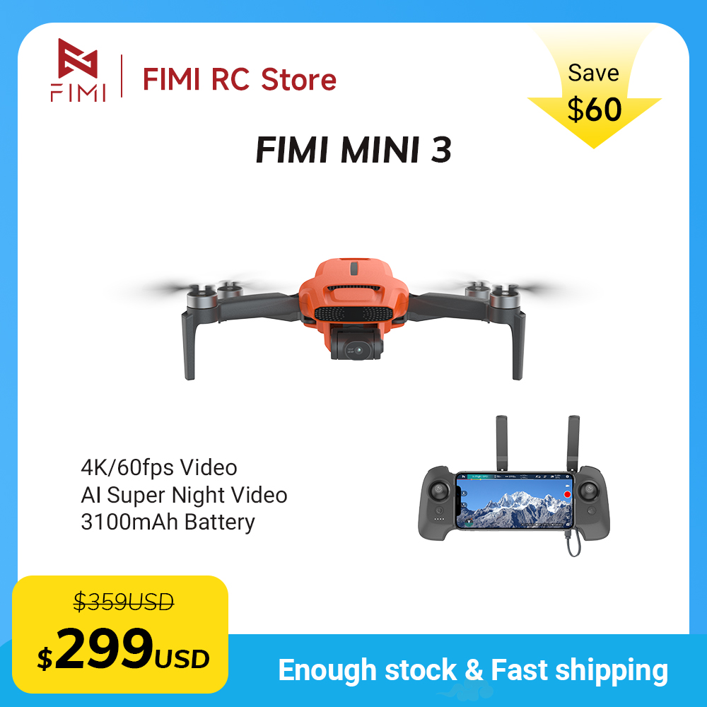 Drone Rc Gps - FIMI MINI 3 Camere Drone 4K