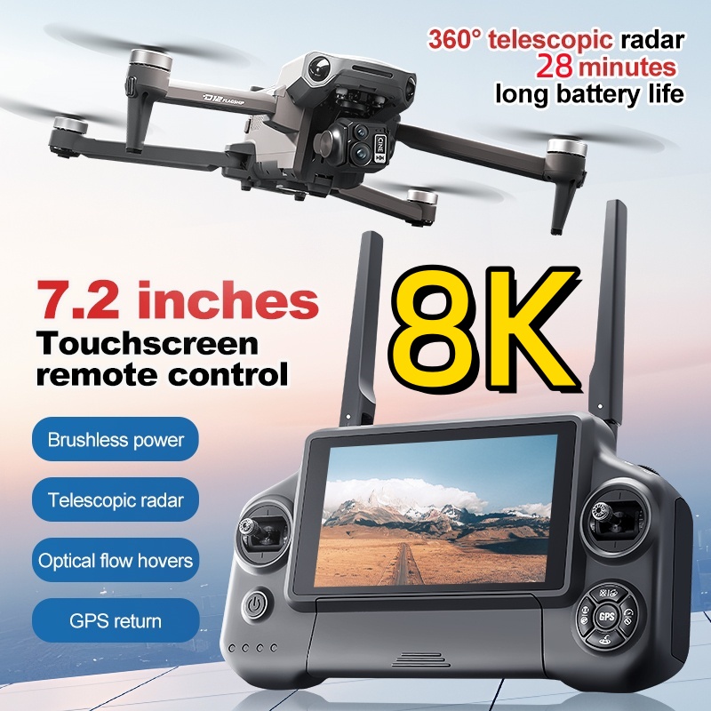 8K 3 Axis Gimbal Brushless 7.2 - Drone Rc Cable 评论和价格
