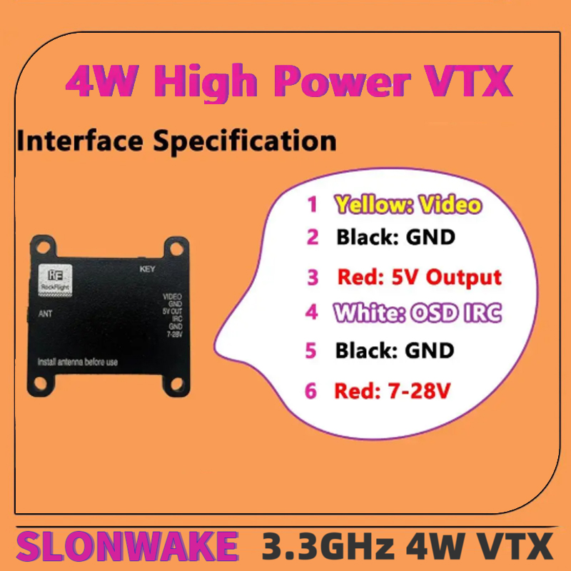 SLONWAKE FPV 3.3G 16CH 4000mW  - Drone Rc Car 评论和价格
