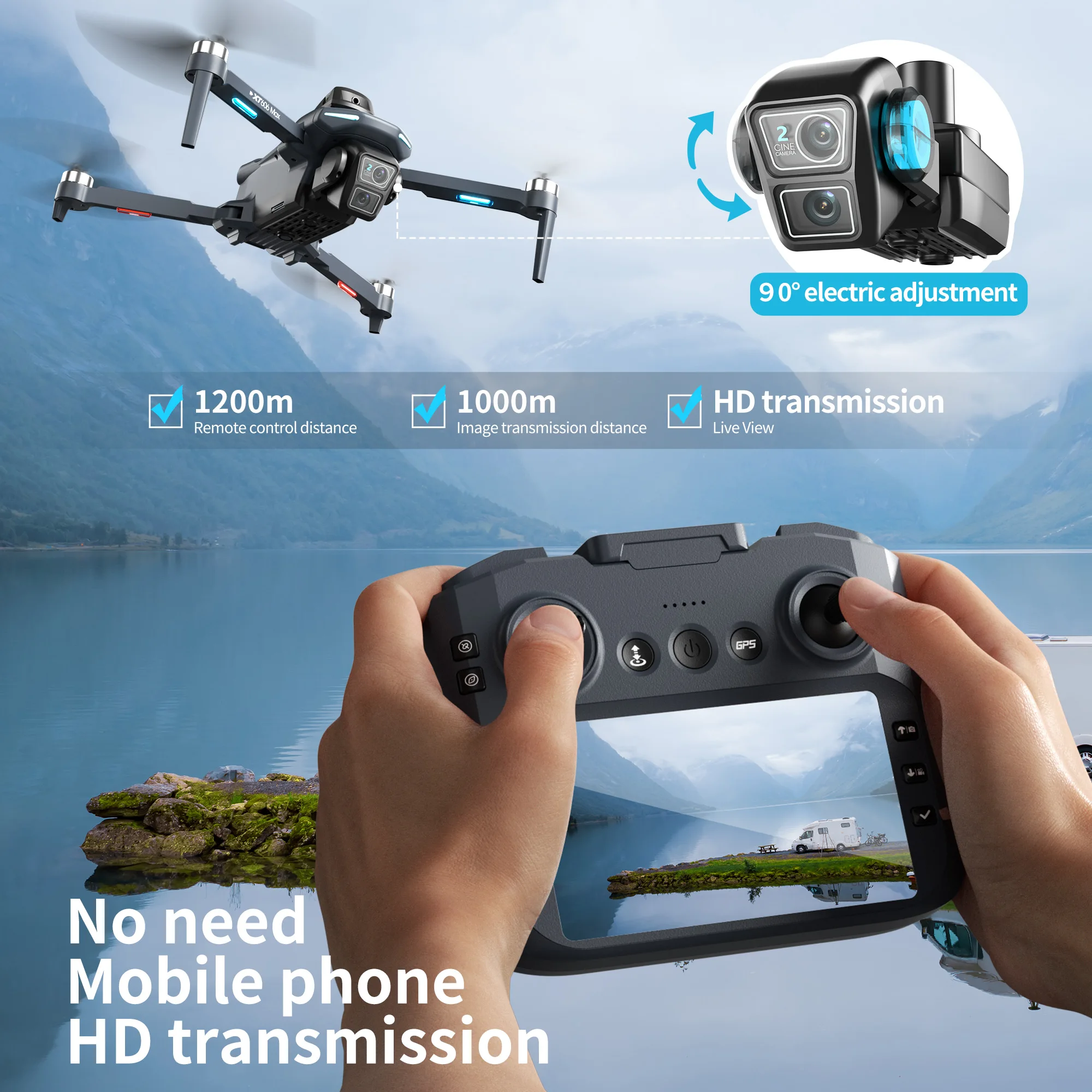 Original XT606 Drone Professio - Drone Ls Rc 评论和价格