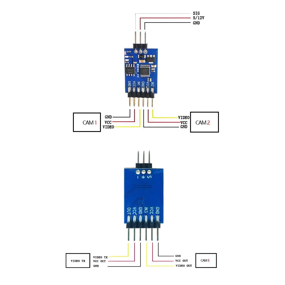 5.8G 3 Channel Video Switcher  - Receiver Rc Drone 评论和价格
