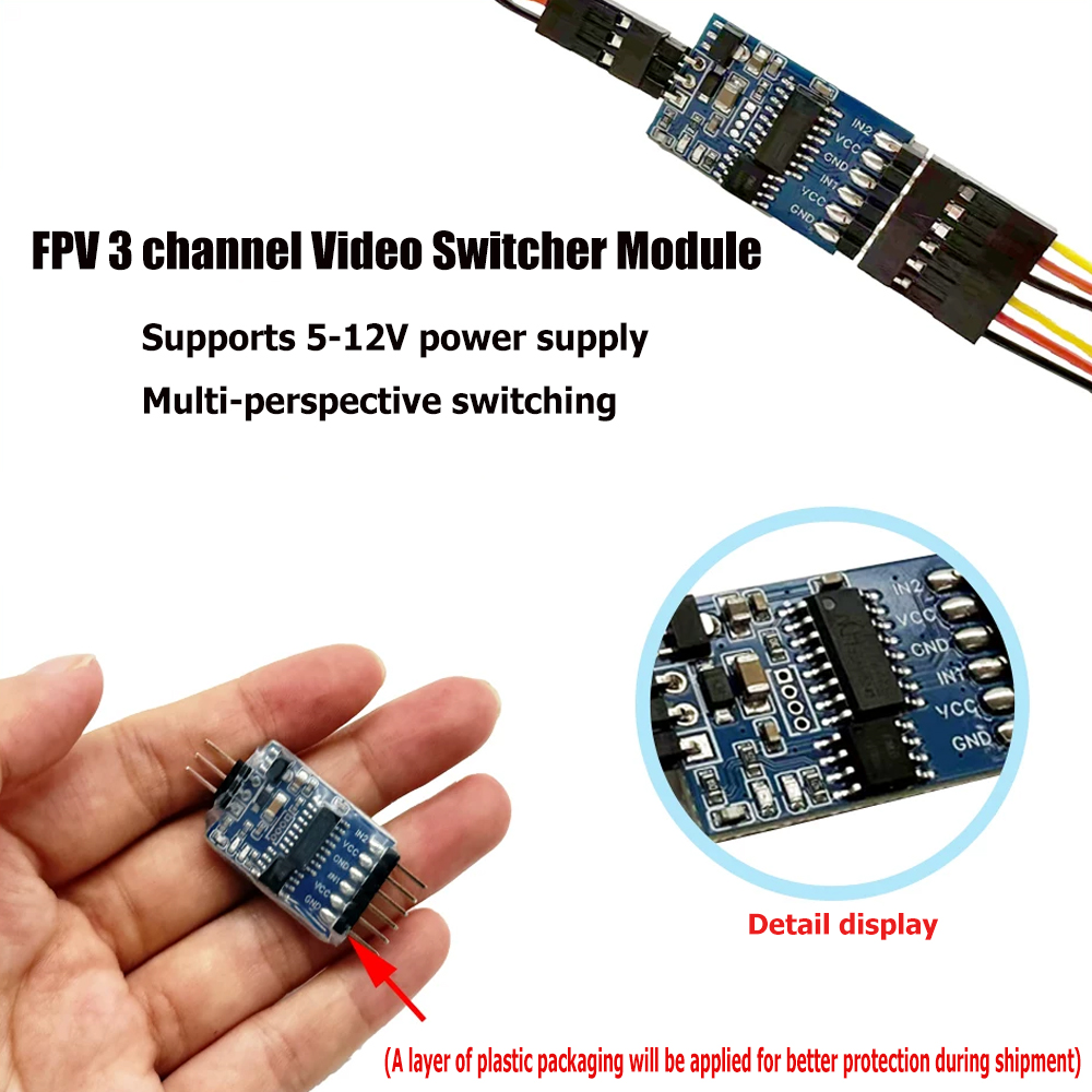 5.8G 3 Channel Video Switcher  - Receiver Rc Drone 评论和价格