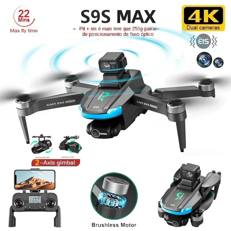 NEW S9S MAX MINI Drone 4K 2-Ax - Drone Rc Cable 评论和价格