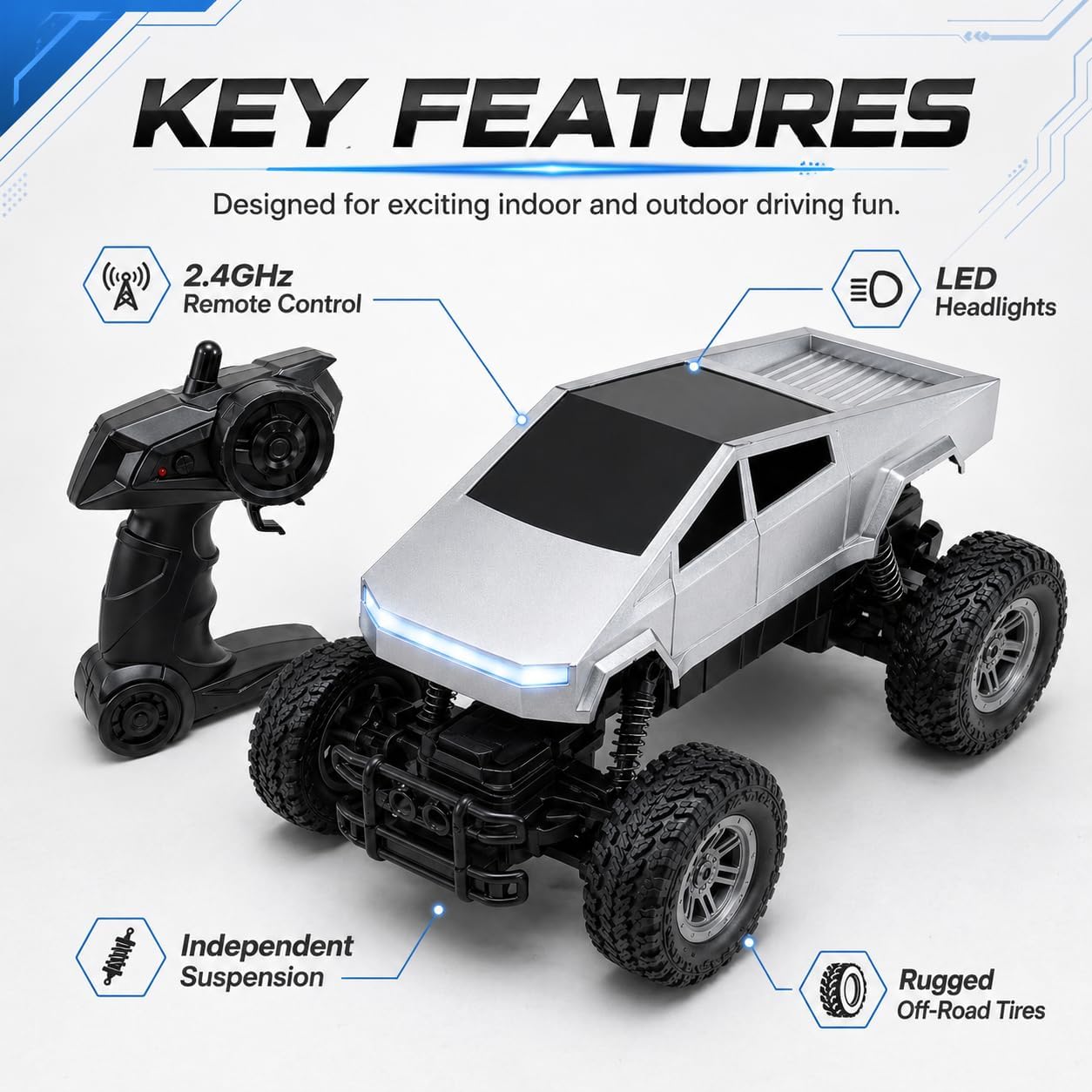 1:18 RC Car Remote Control Tru - Drone Lidi Rc 评论和价格