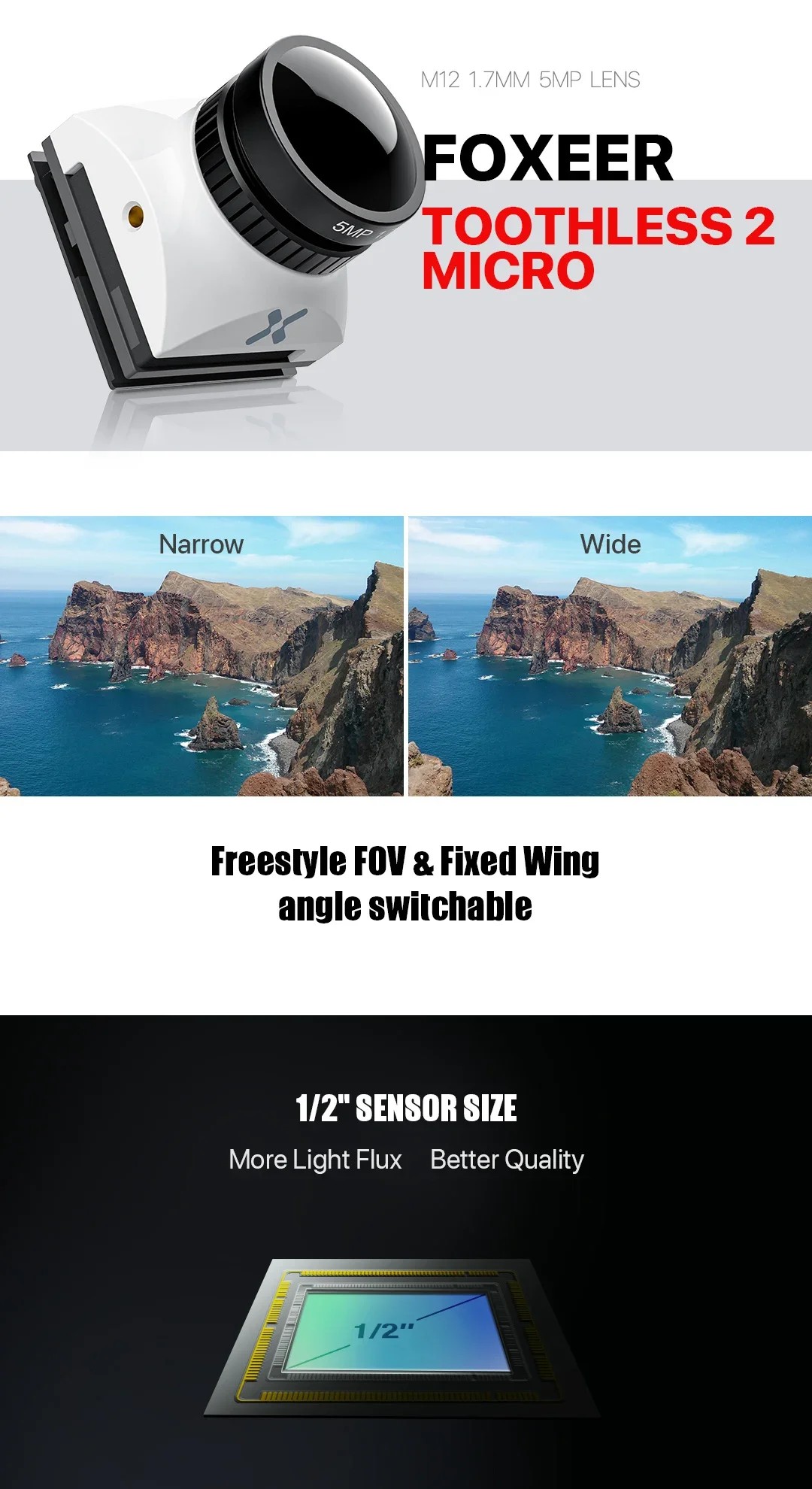 FOXEER Micro Toothless 2 FOV S - Drone Rc Signal 评论和价格